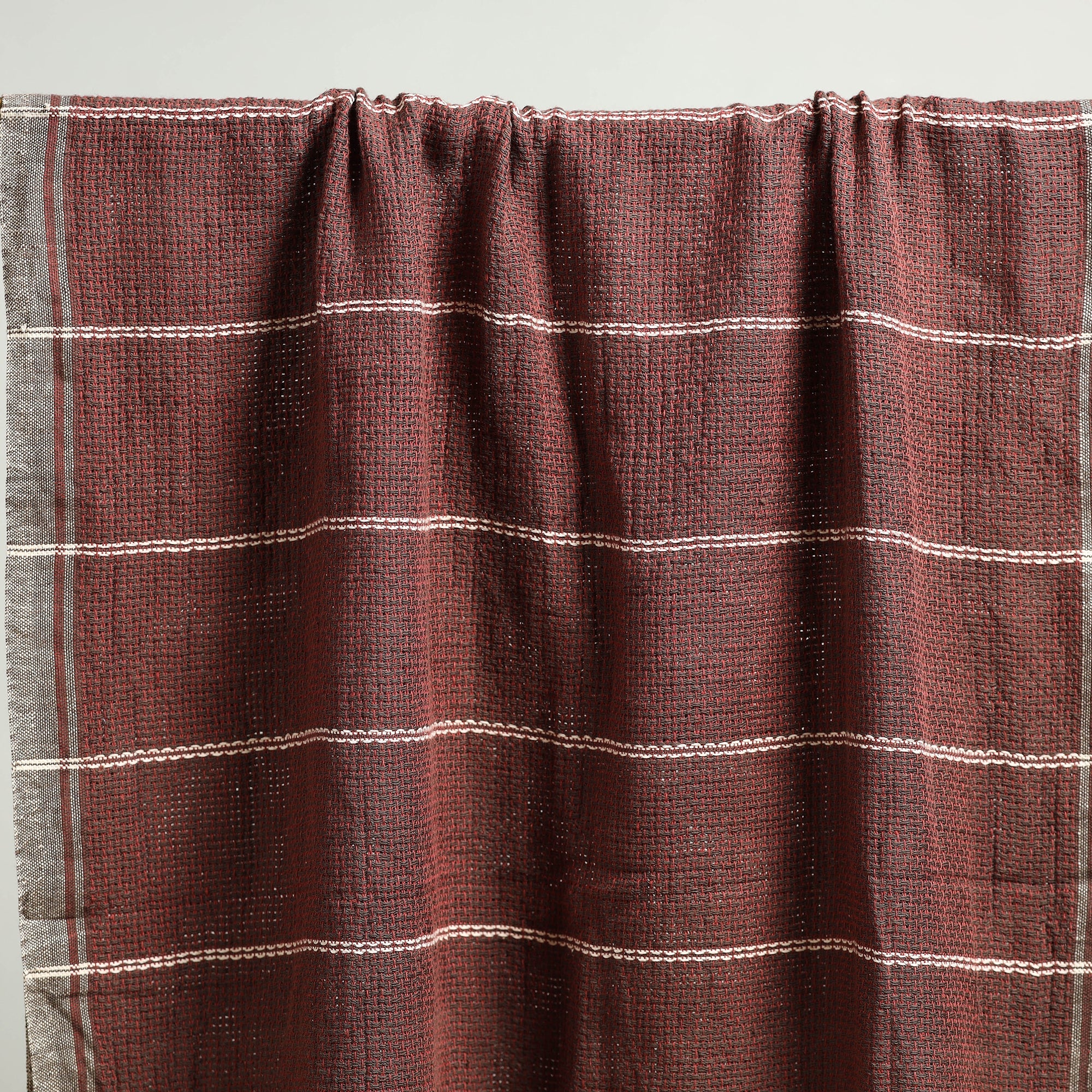 KACHCHH JI CHHAAP Brown - Handloom Kala Cotton Organic Towel 26 - view 3