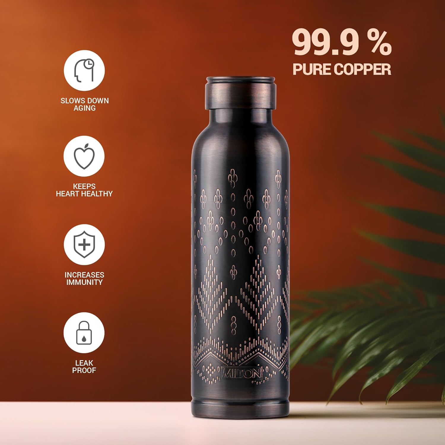 Copper Swasth Design Bottle (Milton) - view 8