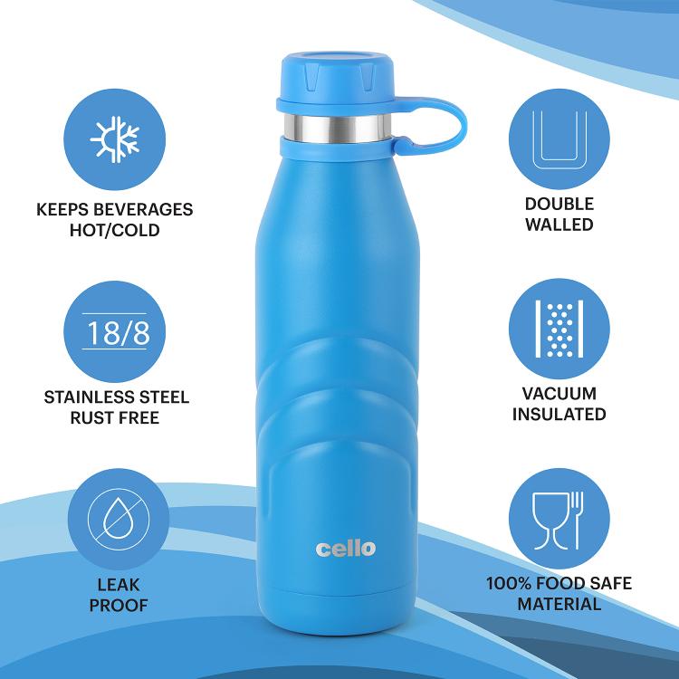 Cello Duro Crown Flask, Vacusteel Water Bottle - view 12