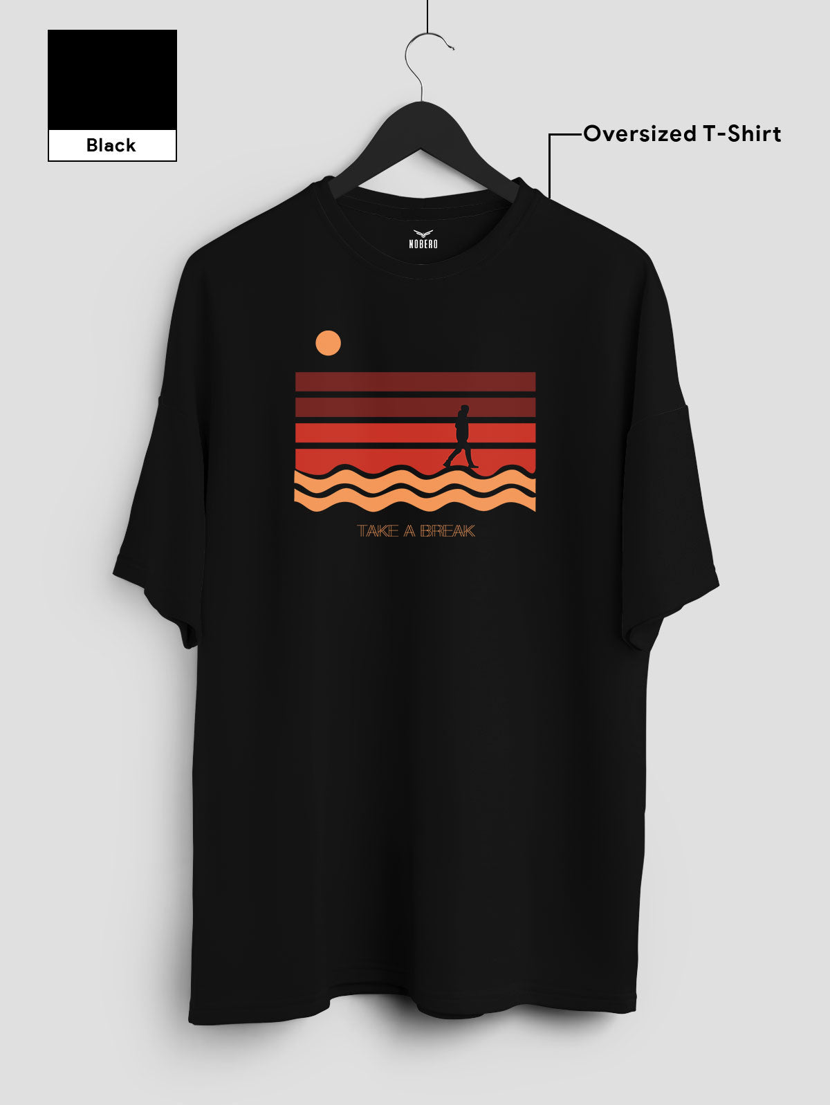 BlackTree(THHOR SERIES-BT10080)Oversized for mens Tee
