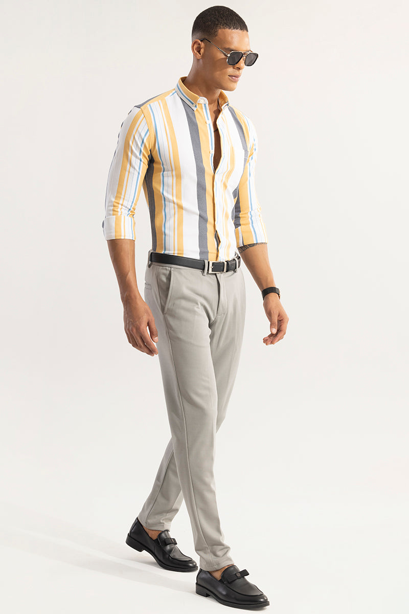 SNITCH Retro Stripe Yellow Shirt - view 3