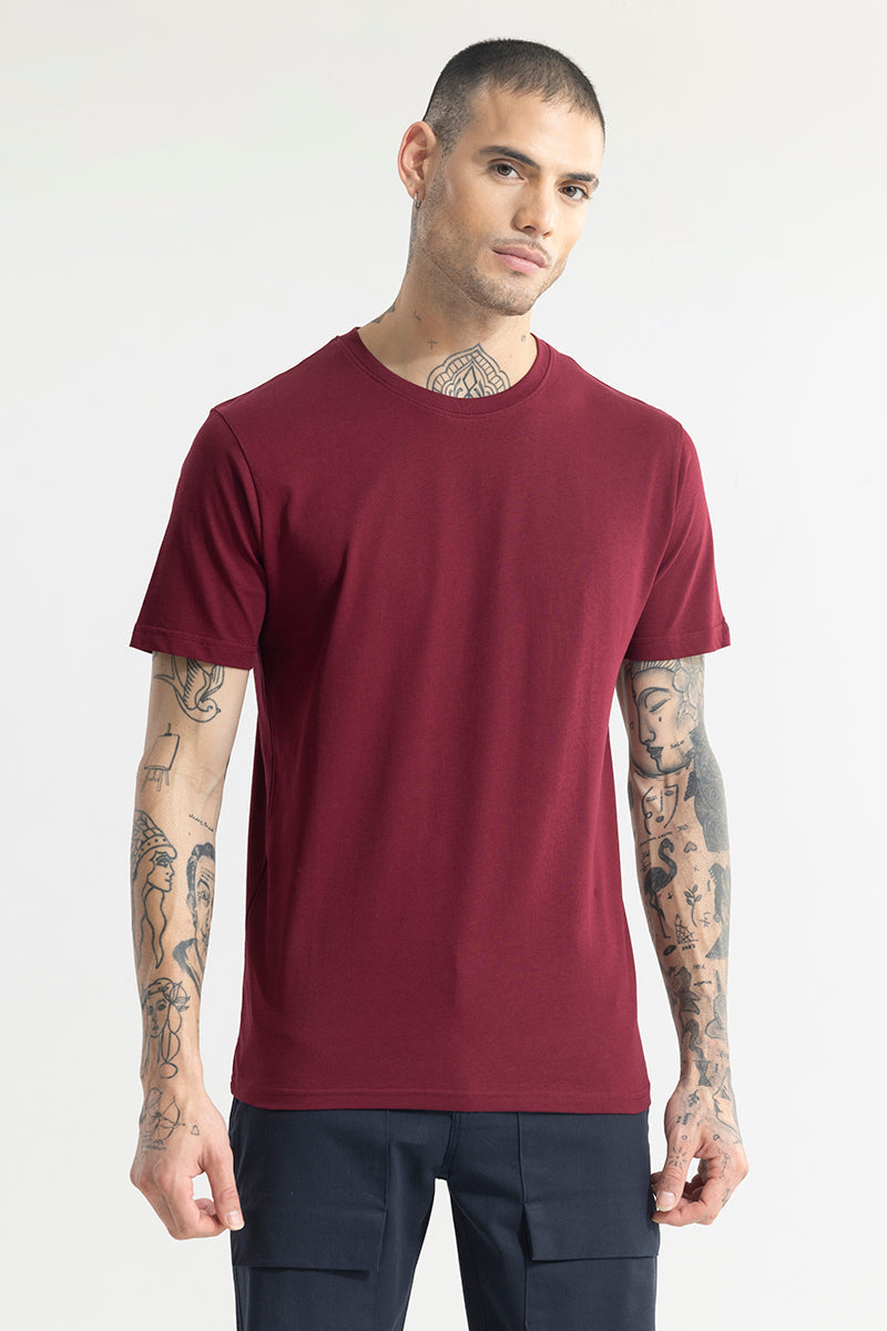 SNITCH EasyEssentials Maroon T-Shirt - view 6