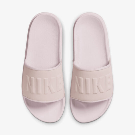 Pink sandals, slides – Nike | OFFCOURT { BARELY ROSE/BARELY ROSE-PINK OXFORD