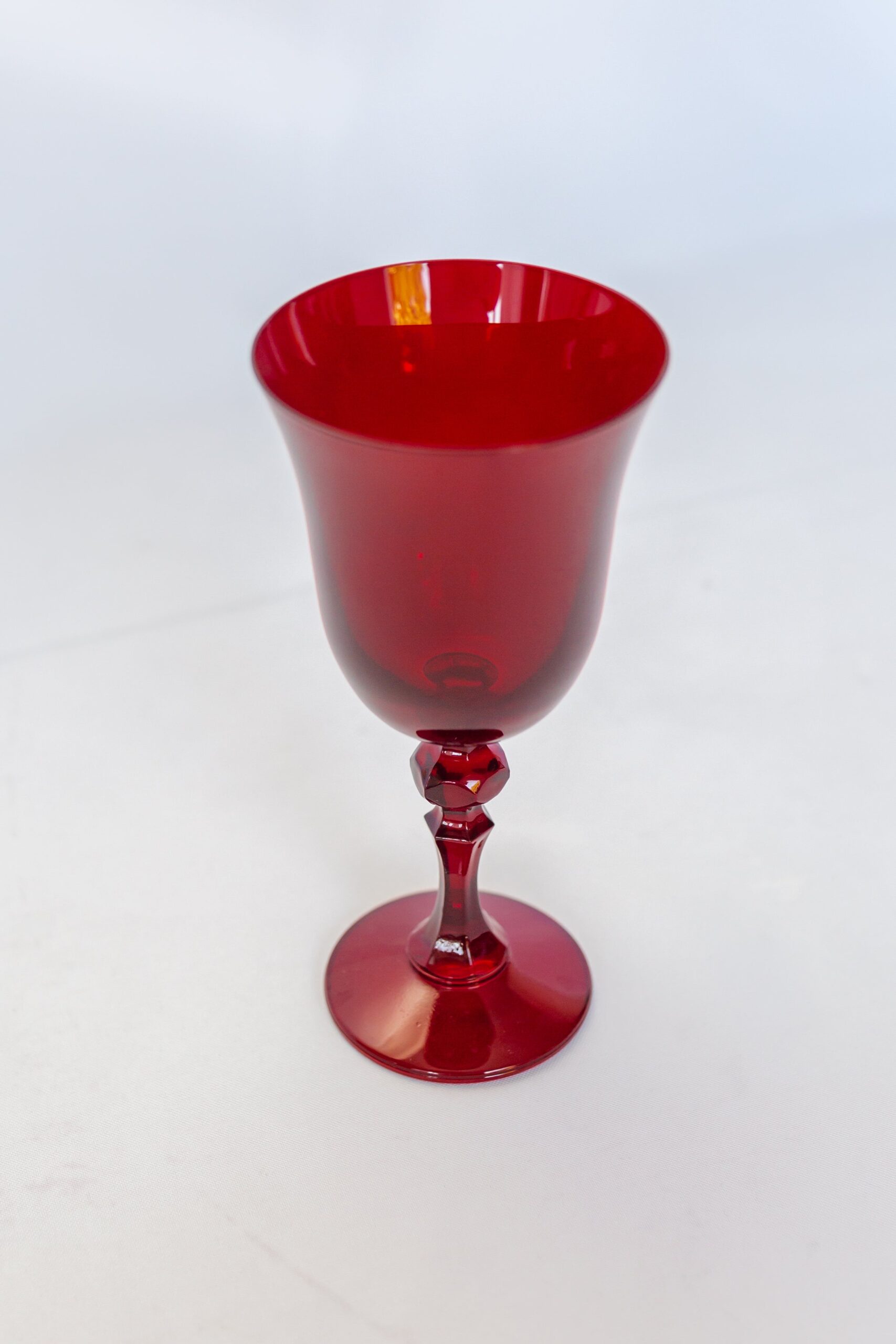 Estelle Colored Glass Estelle Colored Regal Goblet - Set of 2 {Red} - view 3