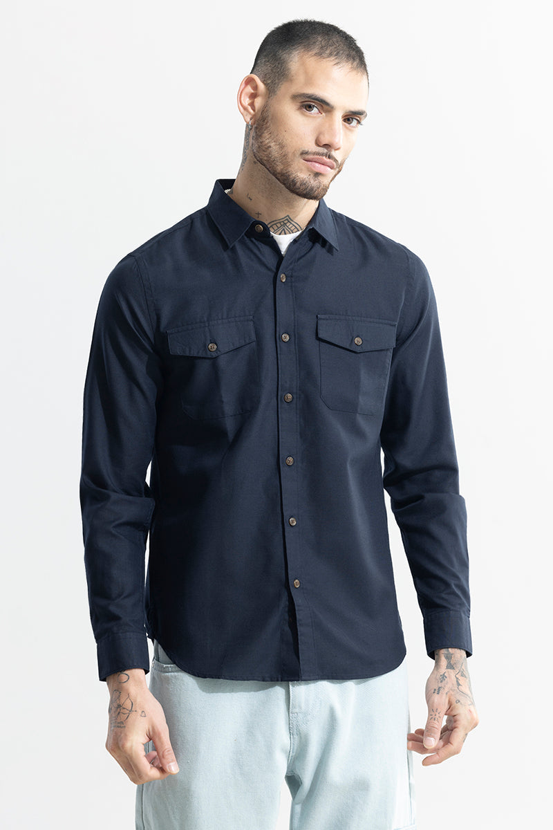 SNITCH Kameron Navy Shirt - view 5