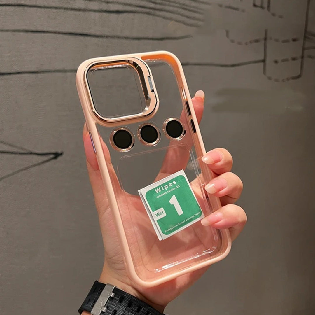 Million Cases iPhone 15 Series Luxury Camera Lens Flip Bracket Case - view 17