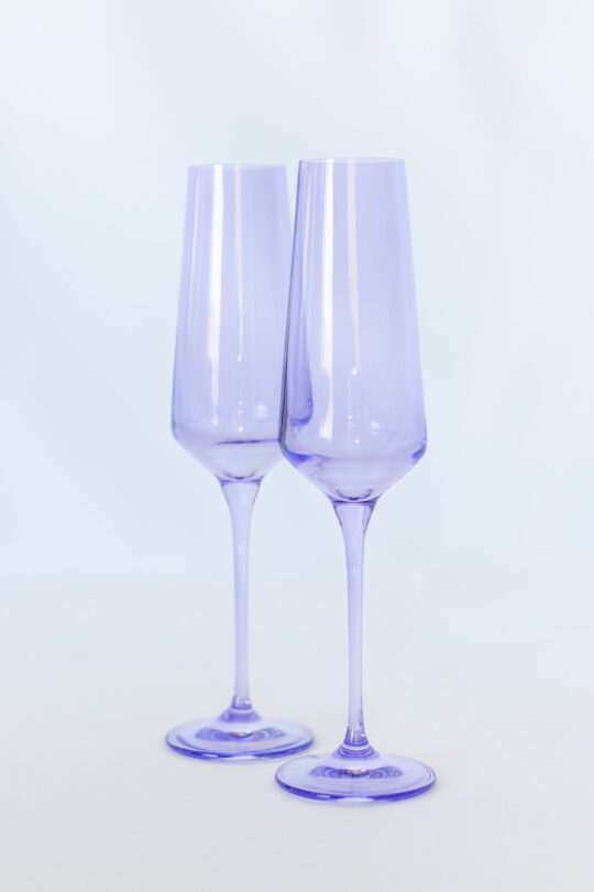 Estelle Colored Glass Estelle Colored Champagne Flute - Set of 2 {Lavender}