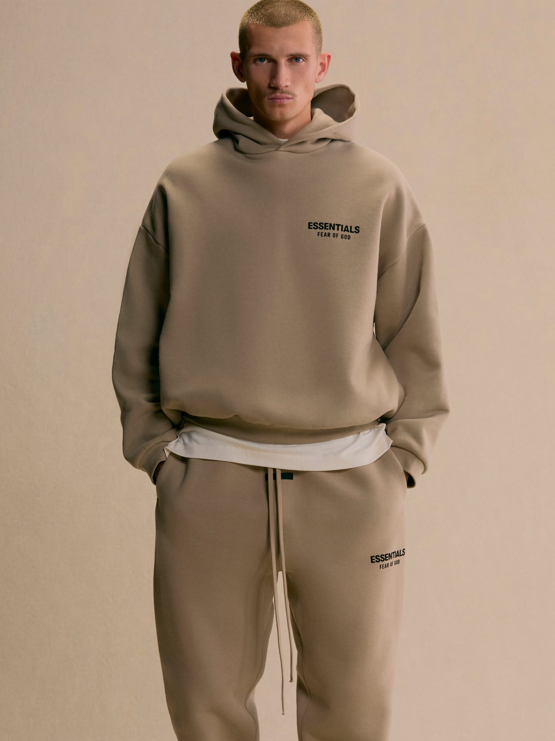 ESSENTIALS Fleece Hoodie – Black - view 3