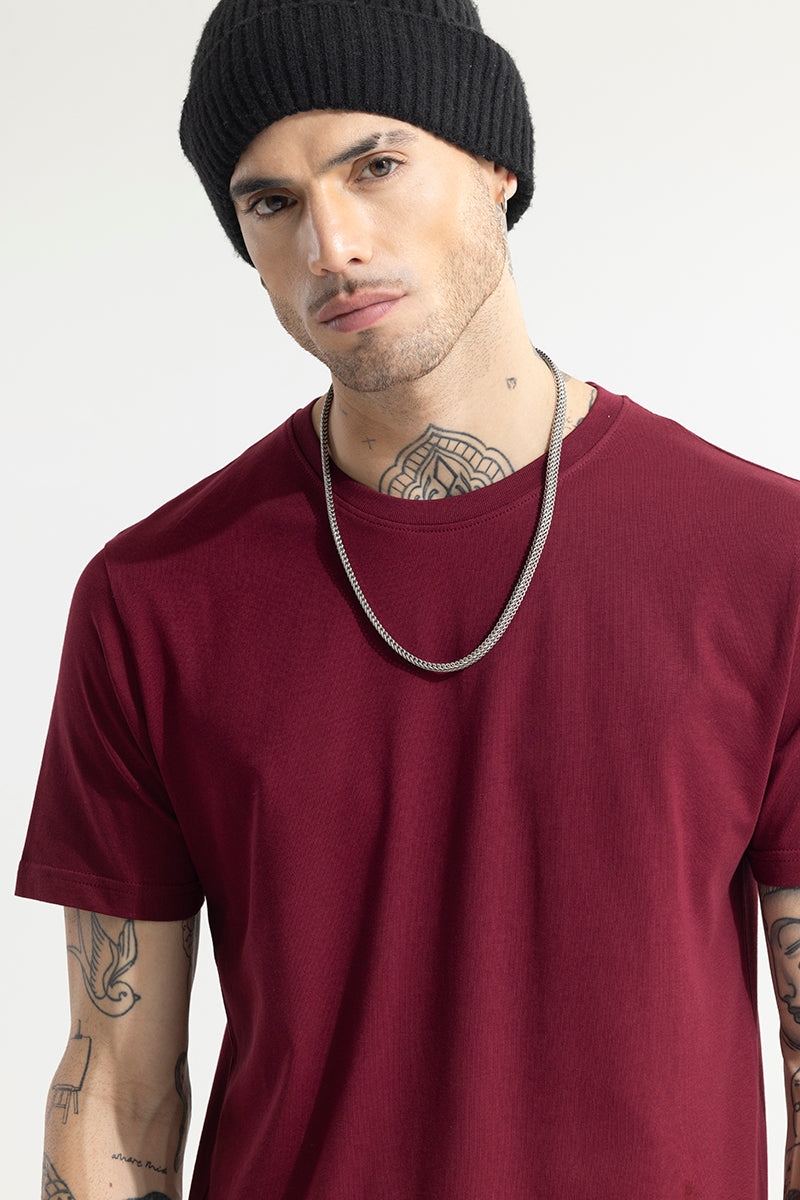 SNITCH EasyEssentials Maroon T-Shirt - view 3
