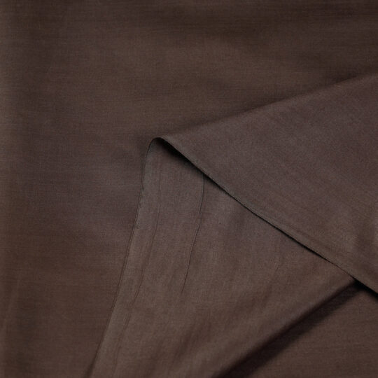 ITOKRI CRAFTS INITIATIVE Brown - Handloom Tussar Silk Cotton Fabric from Vidarbha - view 2