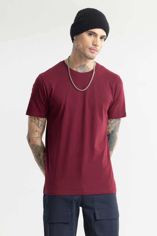 SNITCH EasyEssentials Maroon T-Shirt