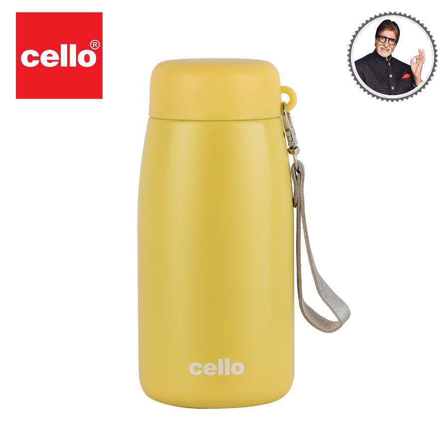 Cello Mom Hot & Cold Stainless Steel Kids Water Bottle, 350ml - view 35