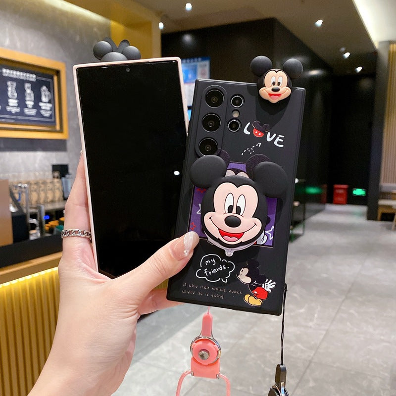 Million Cases Cute Cartoon Mirror Bracket Case - Samsung - view 6