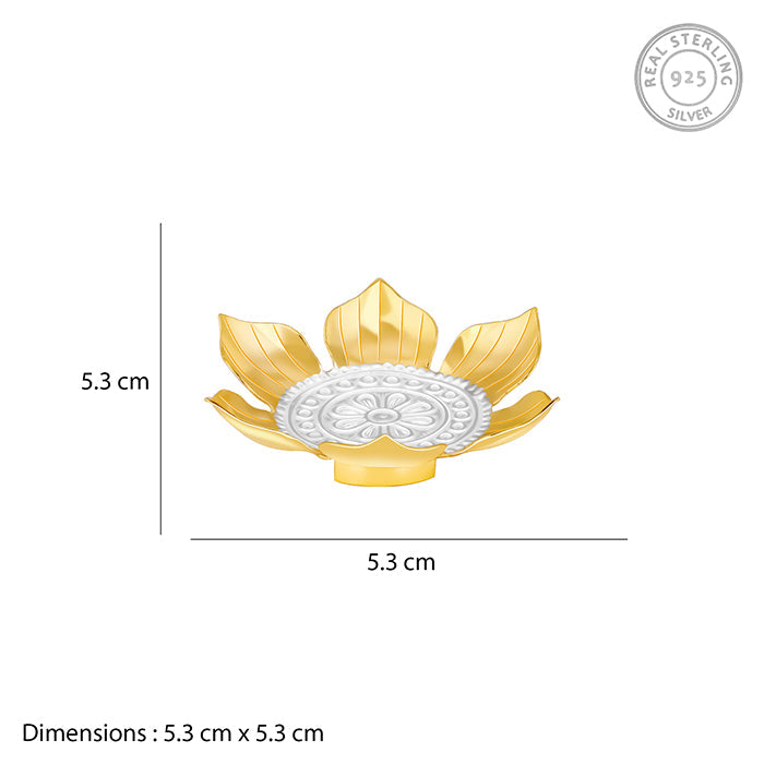 GIVA Jewellery Dual Tone Lotus Peetam - view 4