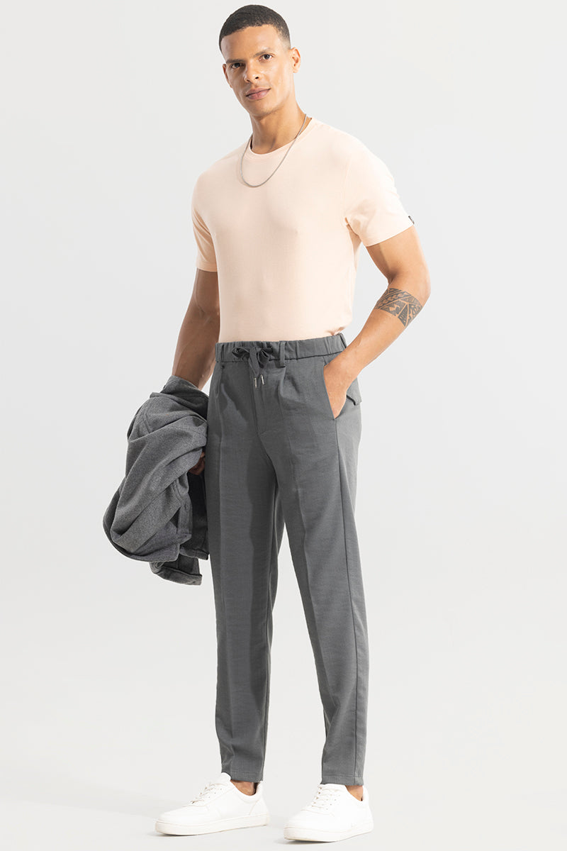 SNITCH Soft Stride Elephant Grey Trouser - view 2