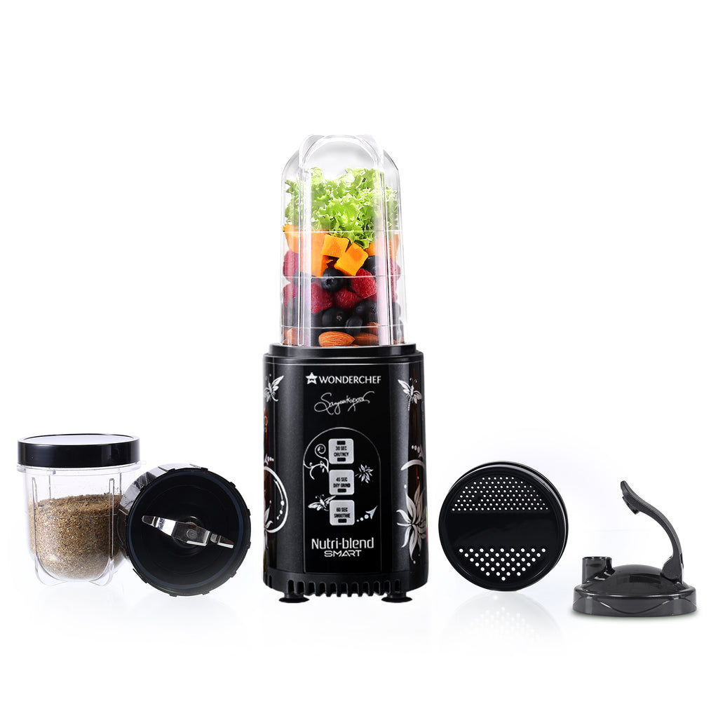 Wonderchef Nutri-blend Mixer, Grinder & Blender | Powerful 400W 22000 RPM 100% Full Copper
