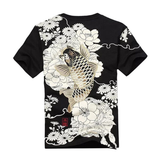 Black Tree Hip Hop Knitted T-shirt.