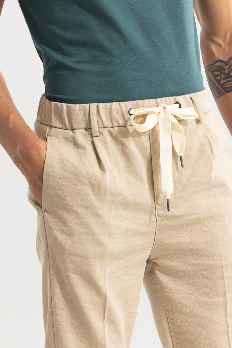 SNITCH Soft Stride Beige Trouser - view 5