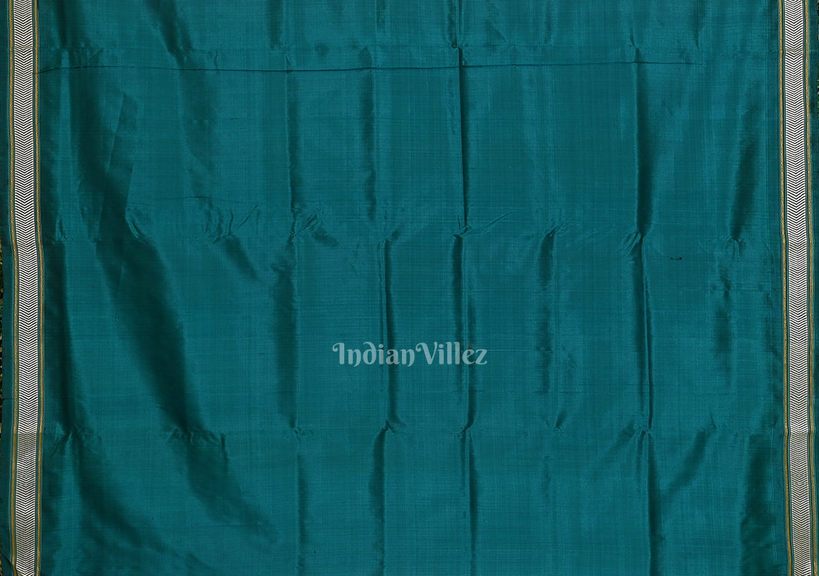 IndianVillèz Onion with Green Odisha Handloom Siminoi Silk Saree - view 5