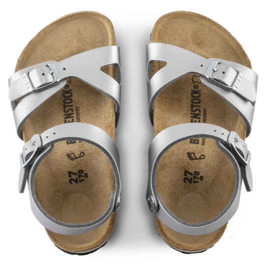 Birkenstock Rio Kids Birko-Flor – Silver Silver - view 2