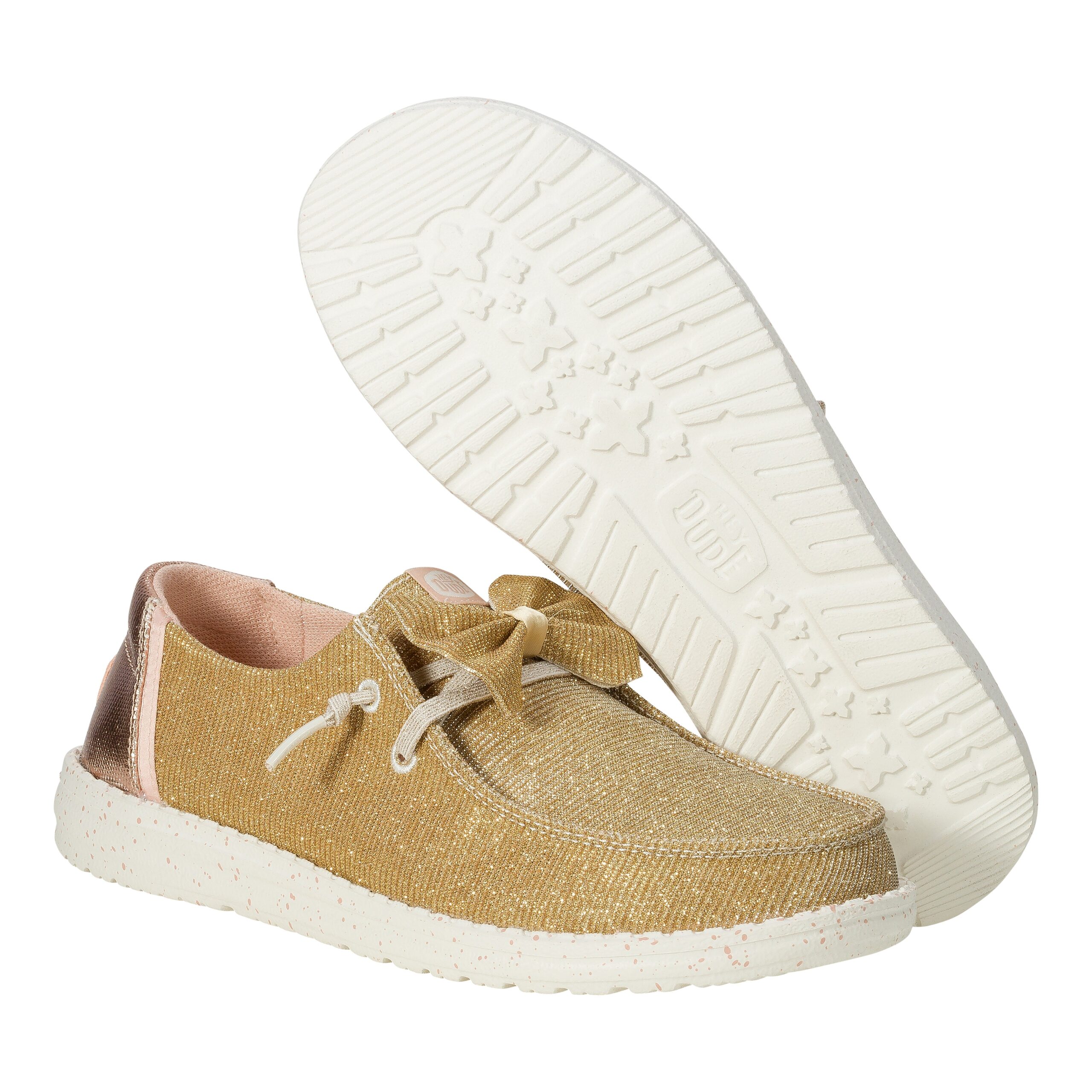 HEYDUDE shoes Wendy Sparkle Bow - Rose Gold – Women's - view 3