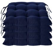 Pad chair cushion – Kuber Industries Microfiber Chair Pad|Chair Cushion Pad for Office, Home|Sitting Cushion|Seat Cushion for Chair (Navy Blue)