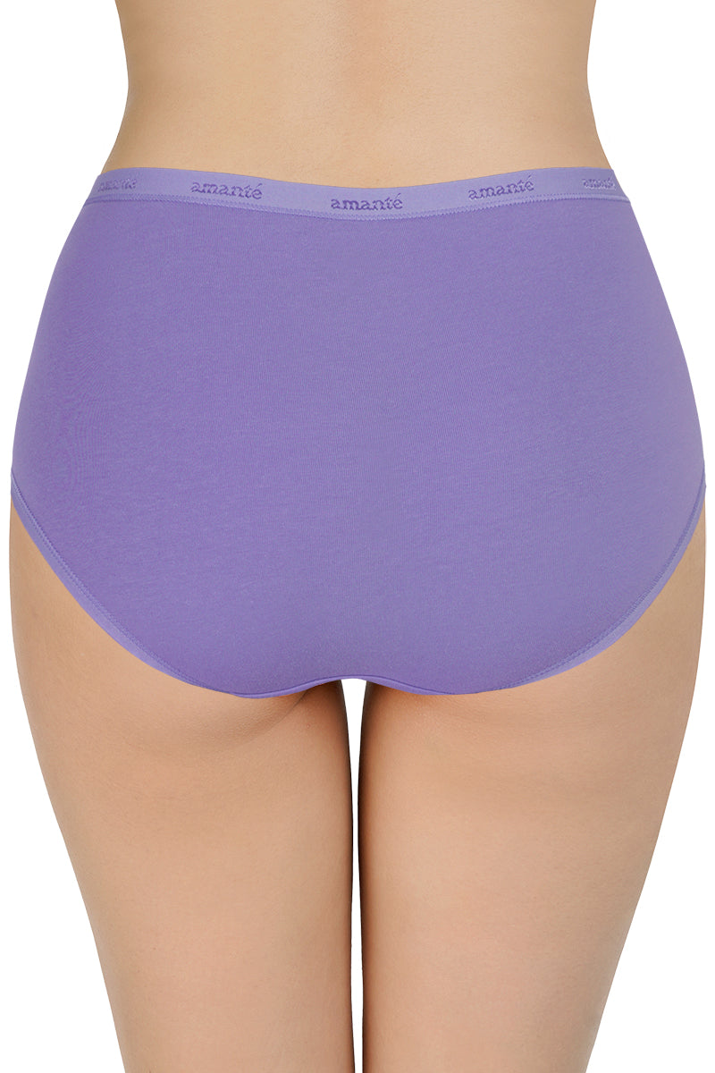 Amante High Rise Solid Full Brief Panties (Pack of 3) - view 5