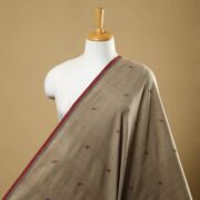SOUTH KARGHA Beige - Handspun Handloom Natural Dyed Cotton Jamdani Fabric 20