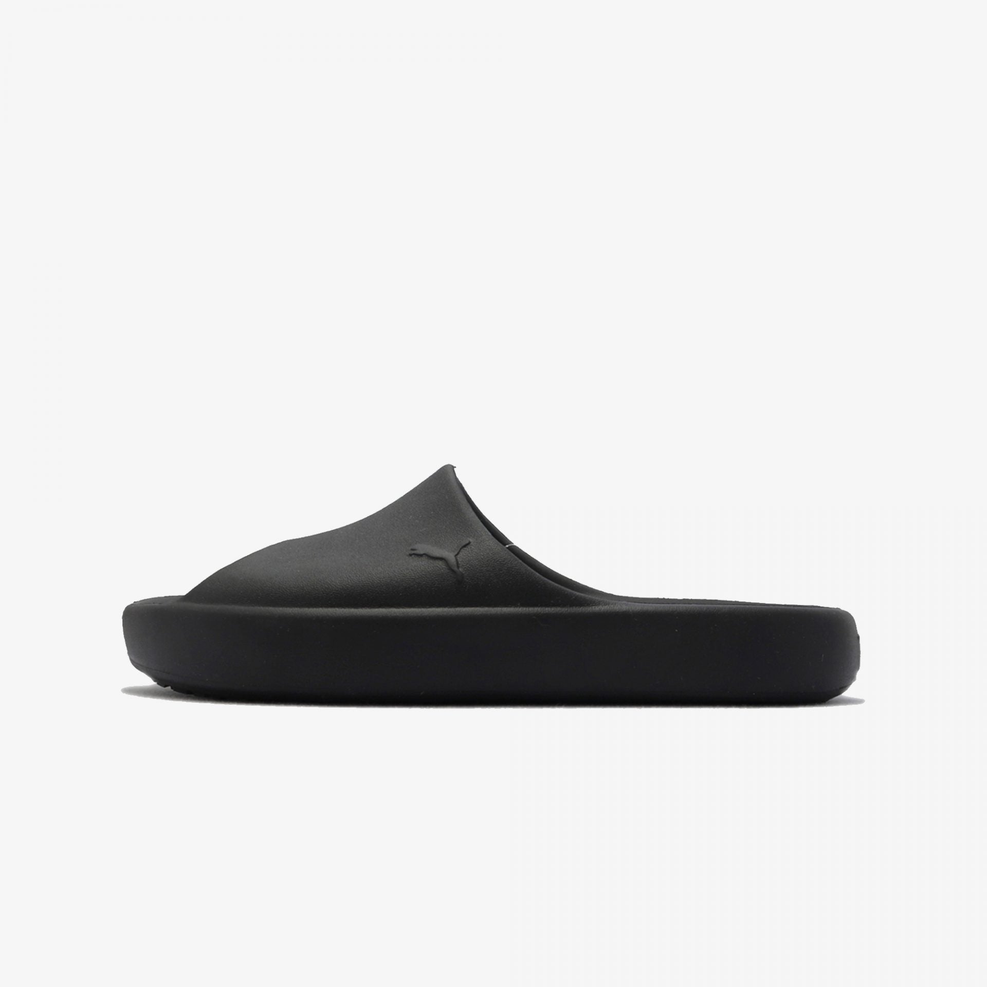 Puma | SHIBUI CAT UNISEX SLIDES { BLACK - view 2