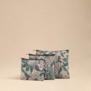 NOORI BAZAR Beige - Handmade Cotton Utility Pouches (Set of 3) 16