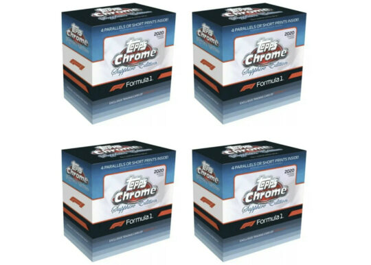 2020 Topps Chrome Sapphire Formula 1 Racing Box 4x Lot
