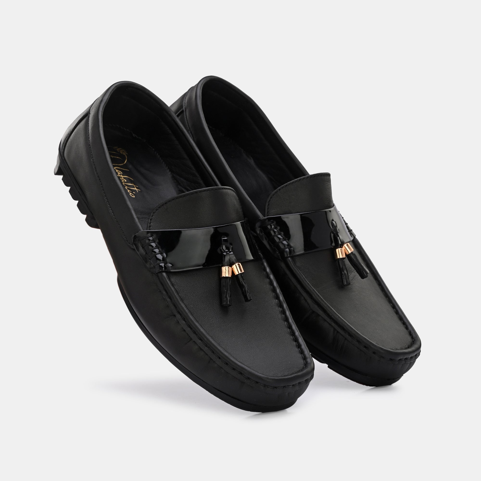 Black Tassel Loafers by Lafattio - view 6