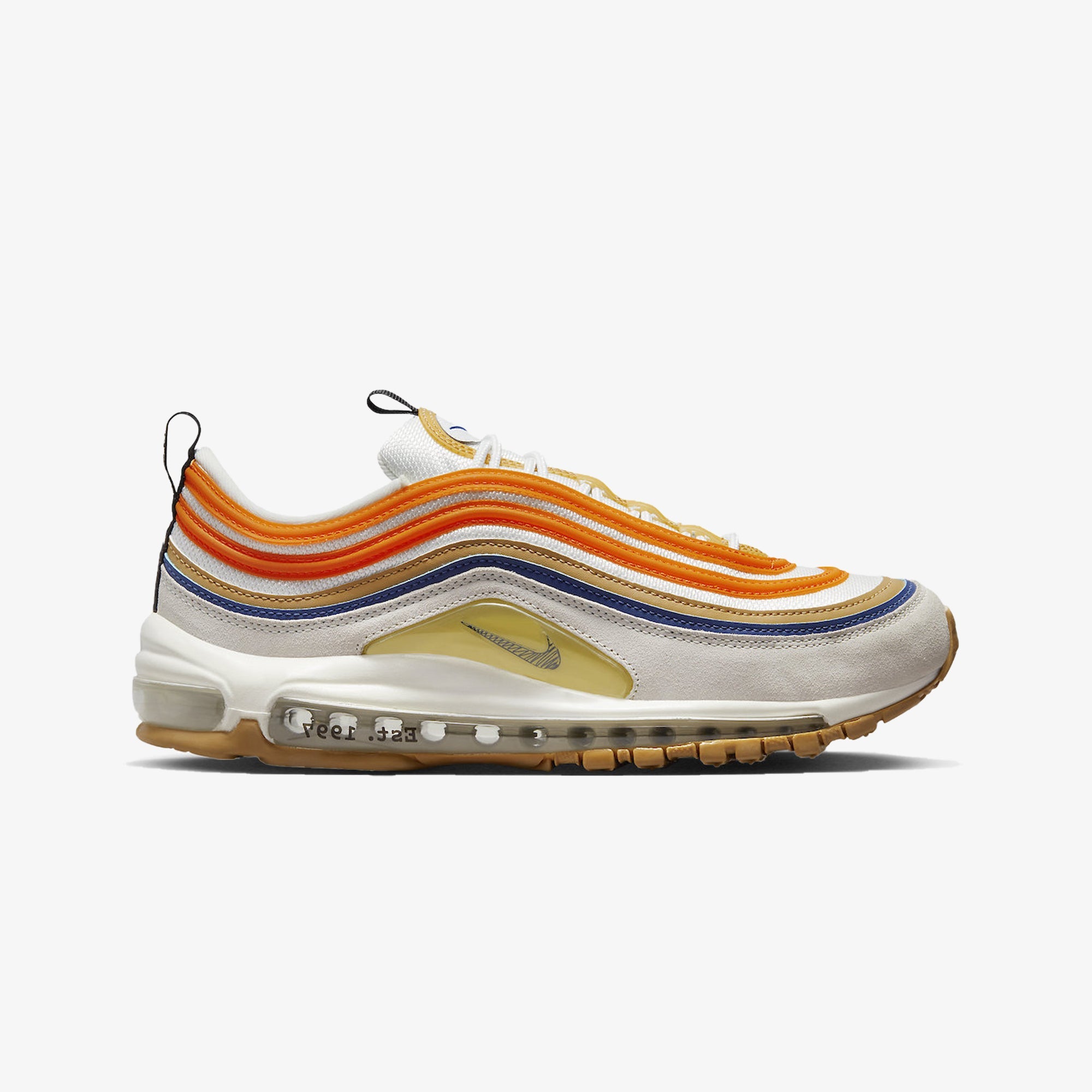 Nike | AIR MAX 97 SE { SUMMIT WHITE/BLACK-SAFETY ORANGE - view 4
