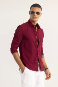 SNITCH AiryCheck Red Seer Sucker Shirt