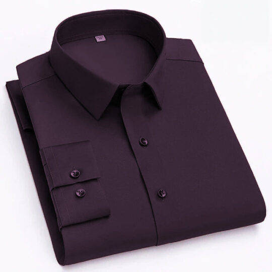 BlackTree Plain Cotton Blend Shirt for Man (Purple)