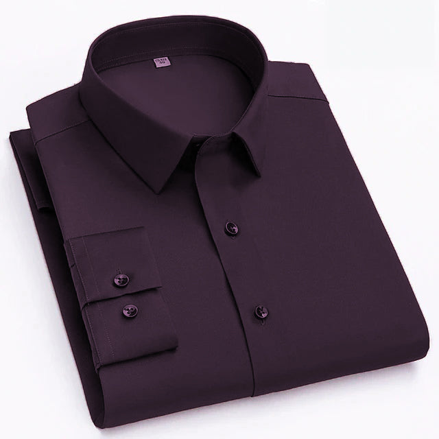 BlackTree Plain Cotton Blend Shirt for Man (Purple)