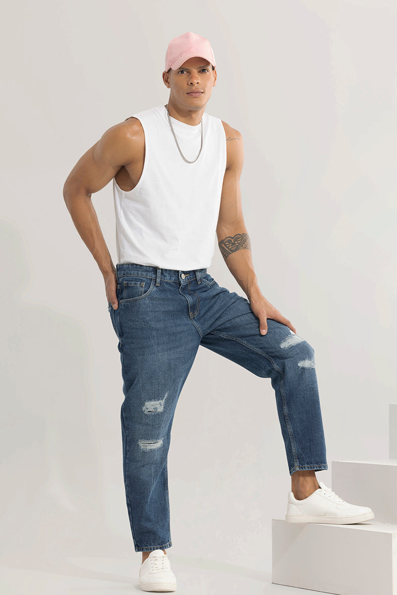 BlackTree Castor Aegean Blue Baggy Jeans - view 3