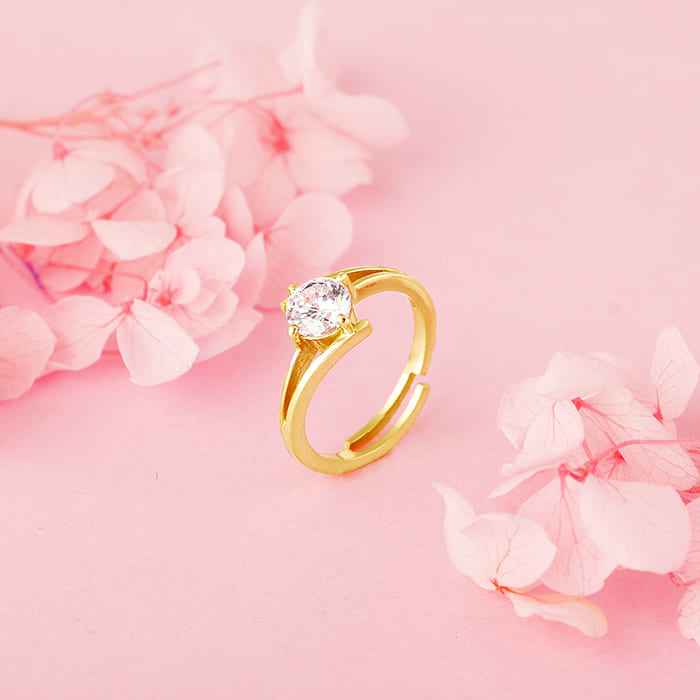 GIVA Jewellery Anushka Sharma Golden Gleam Dream Ring - view 2