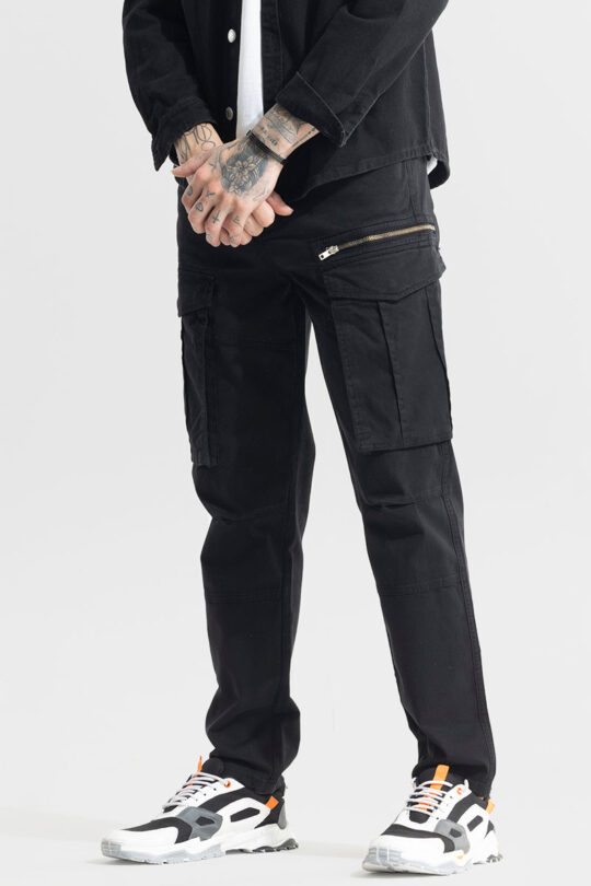 BlackTree Outlander Black Cargo Pant