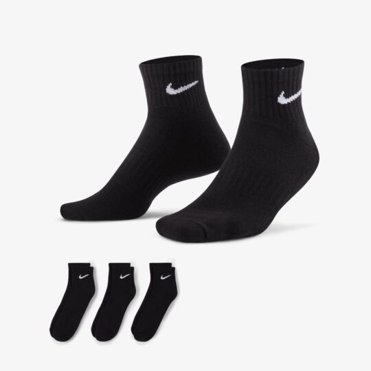 Nike | Everyday Cushioned Training Ankle Socks { Black/white