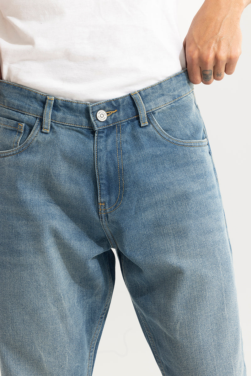 SNITCH Castor Ocean Blue Baggy Jeans - view 8