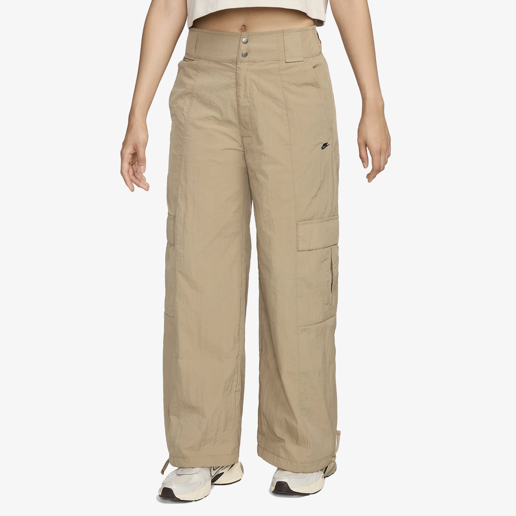 Nike | Sportswear High- Wasted Woven Cargo Pants { Khaki/black