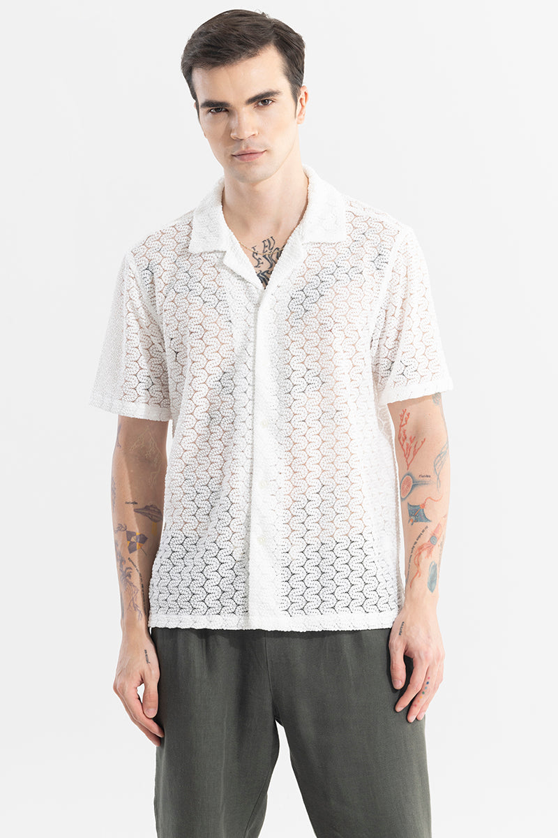 SNITCH Crawler White Hakoba Shirt - view 5