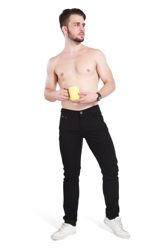 BLACKTREE CASUAL STYLE MEN'S BLACK SKINNY JEANS BT0018.