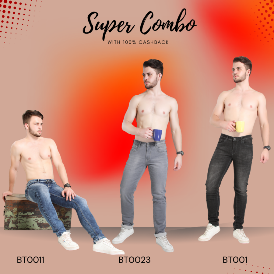 Rockstar Limited-Edition BlackTree Jeans Bundle pack of 3 with 100% Cashback!