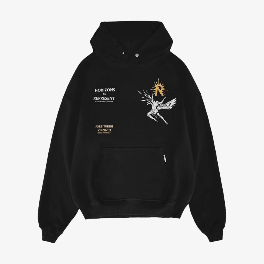 Represent | ICARUS HOODIE { JET BLACK