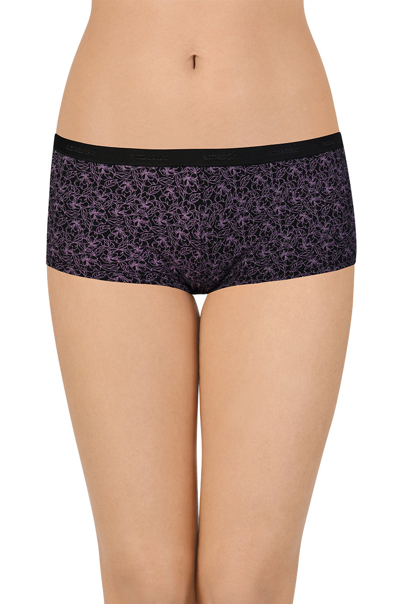 Amante Printed Low Rise Boyshorts (Pack of 2) - view 5