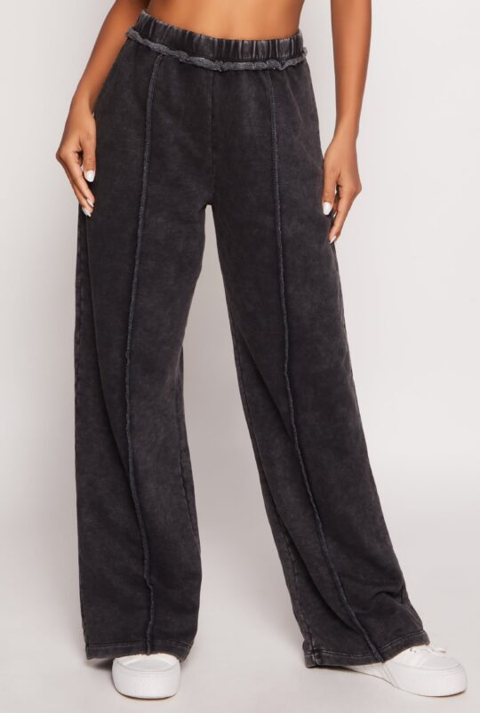 love_university French Terry Acid Wash Sweatpants - view 2