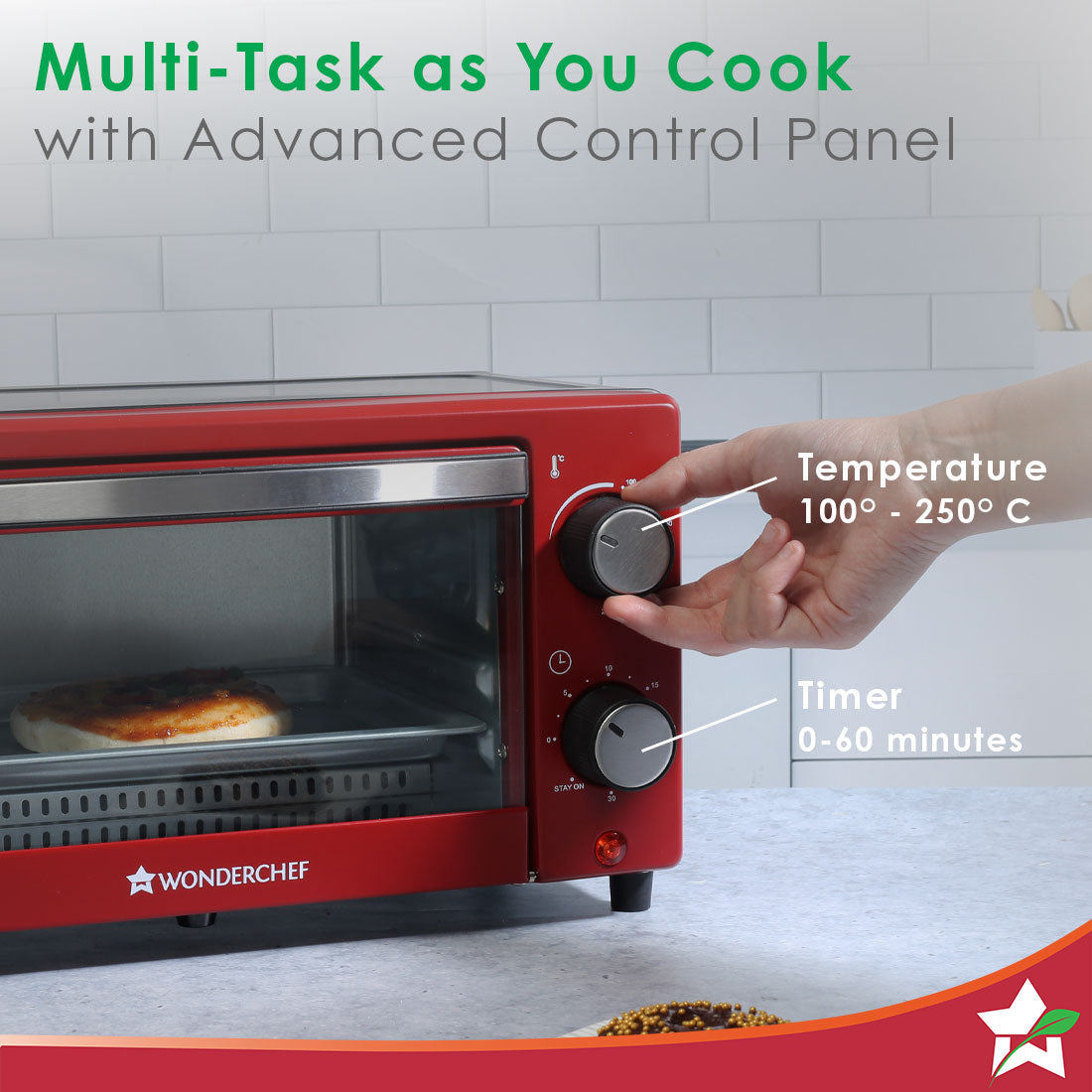 Wonderchef Renewed Oven Toaster Griller (OTG) Crimson Edge - 9 Litres - view 3