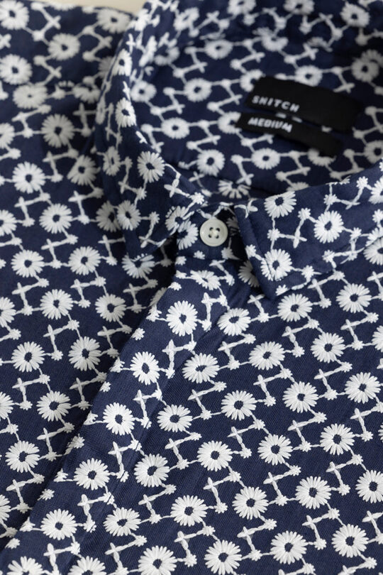 SNITCH ArtisanAura Blue Embroidered Shirt - view 2